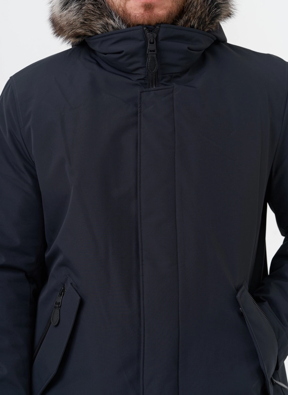 Парка мужская на мехе из волка
