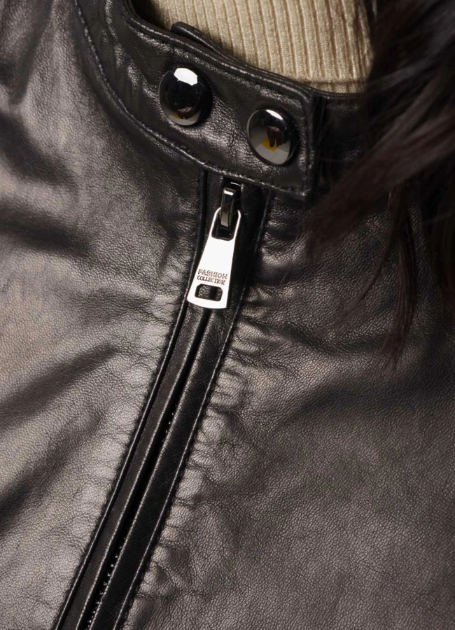 Женская кожаная куртка модель № 10627 универмаг малина фото