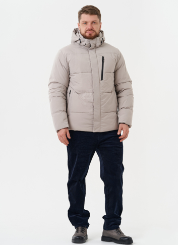 Зимний пуховик с капюшоном