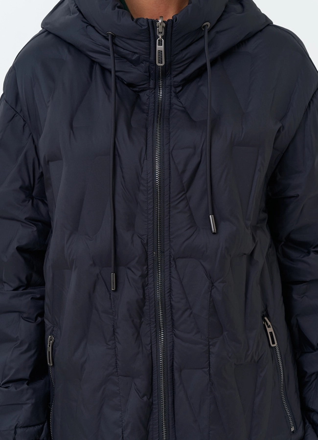 Женская двухстороняя куртка с капюшоном модель № 34116 универмаг малина фото