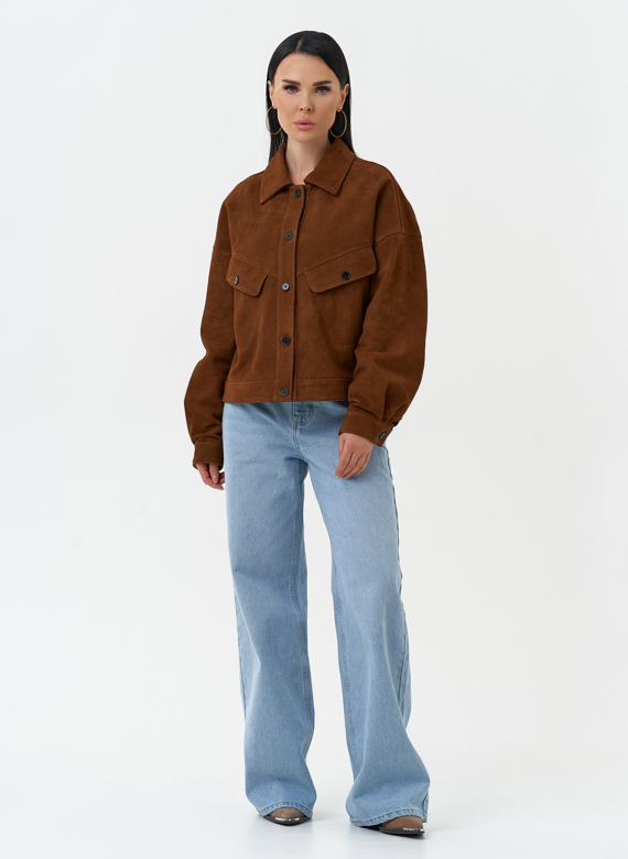 Женская куртка из натуральной замши