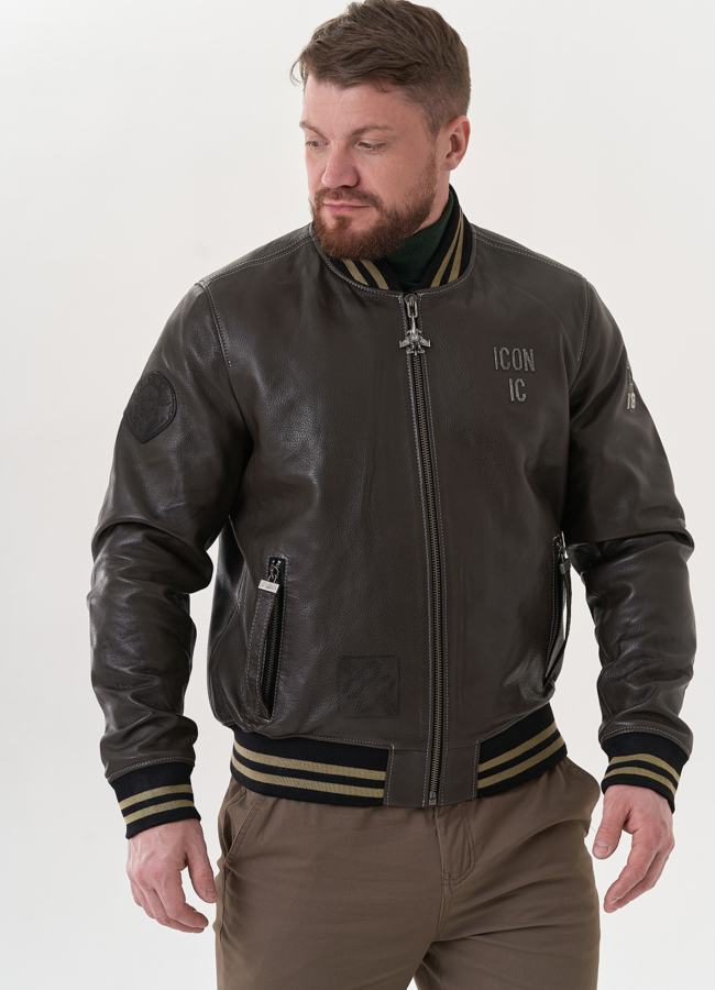 Мужская кожаная куртка 