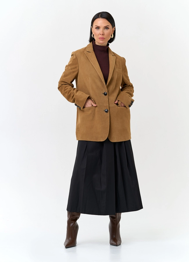Жакет из натуральной замши модель № 30371 в кредит фото