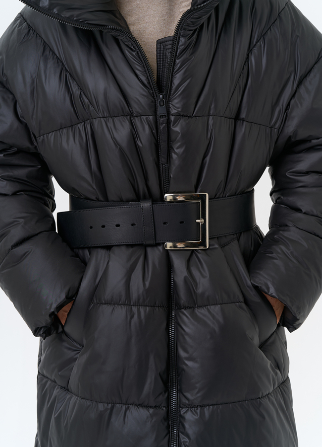 Женский пуховик с воротником стойкой модель № 31741 универмаг малина