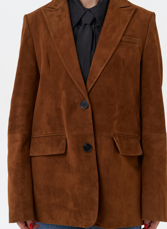 Женский замшевый жакет